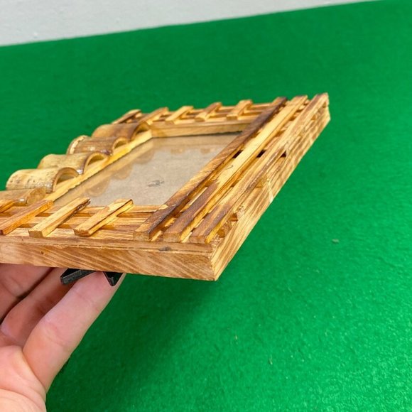 Vintage Handmade Wood Frame - Handmade Wooden Picture Frame - Picture Frames - S - Picture 4 of 9